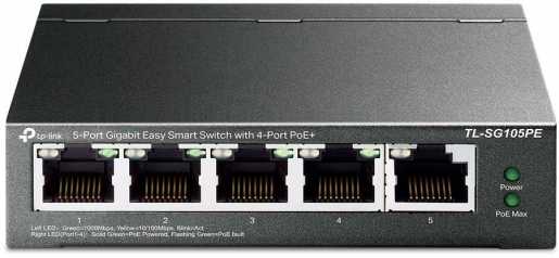 PoE Switch 5xGB 4x802.3at Desktop 