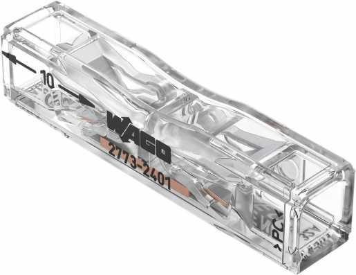 Durchgangsverbinder zum Stecken für ein- und mehrdrähtige Leiter max. 4 mm² 
