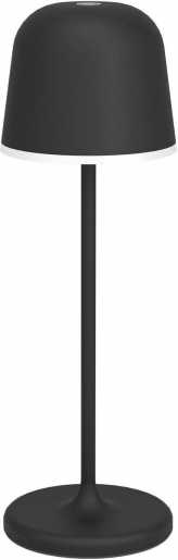 MANNERA Tischleuchte schwarz weiss LED 2,2W warmweiß 200lm IP54 mit Akku 