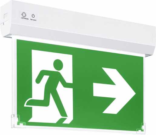 Fluchtwegeleuchte NINA 5,1W 70lm 5700K weiß 30M SELFTEST E3 LiFePO4 