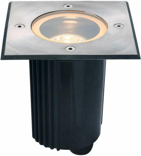 DASAR 80 Outdoor Bodeneinbaustrahler QPAR51 IP67 eckig edelstahl 316 max.35W 