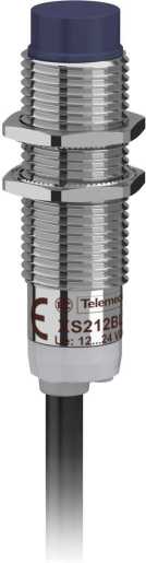 XS2-Indu. Näherungsschalter M12 L42 mm Messing Sn 4 mm 12-24 V DC 5 m Kabel 