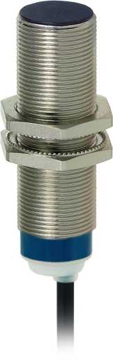 XS6-Indu. Näherungsschalter M18 L62mm Mes. Sn 8mm 24-240V AC/DC 2m Kabel 