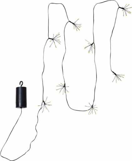 DEW DROP FLOWER LED-Lichterkette 96 L2100mm Schwarz 