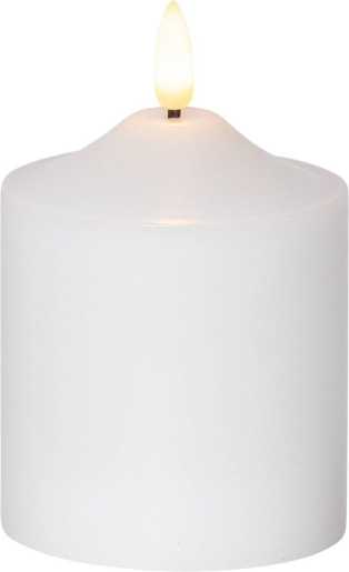 FLAMME LED-Kerze weiß H-120 Durchmesser 75mm 