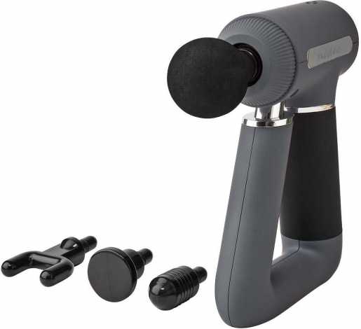 Sport-Massagepistole Batteriebetrieben 6 Massagemodi grau 