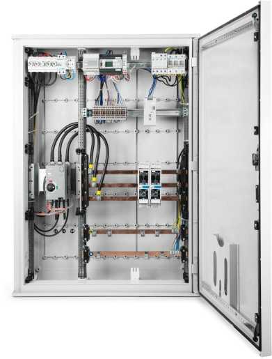 AC-Sammlerschrank AP IP65 SK II 1150x850x300 mm 110kVA für Tirol 