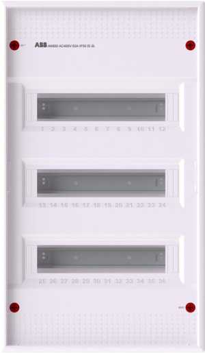 Stromkreisverteiler  Aufputz 36 PLE 3-reihig IP30 ohne Tür AK600 