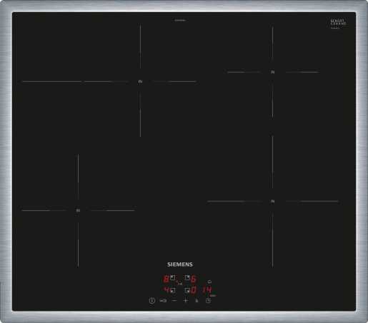 iQ300 Induktionskochfeld 60 cm Schwarz mit Rahmen aufliegend 