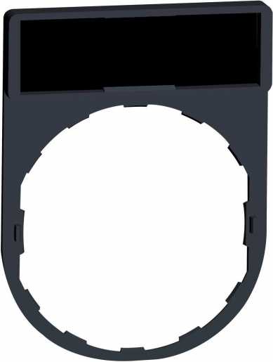 Schildträger mit Leerschild schwarz/rot 