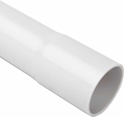 PVC Stangenrohr DM 32 hellgrau flammwidrig leichte Druckbeanspruchung 