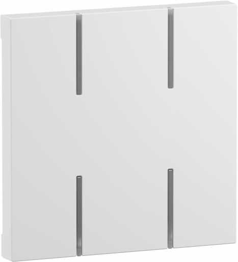 Seano 2-modulige Tastenabdeckung MyHome ohne Symbol Farbe Ultraweiss 