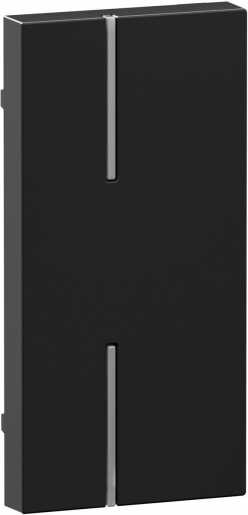 Seano 1-modulige Tastenabdeckung MyHome ohne Symbol Farbe Schwarz 