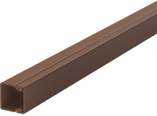 Leitungsführungskanal mit Bodenlochung 15x15 mm sepiabraun 