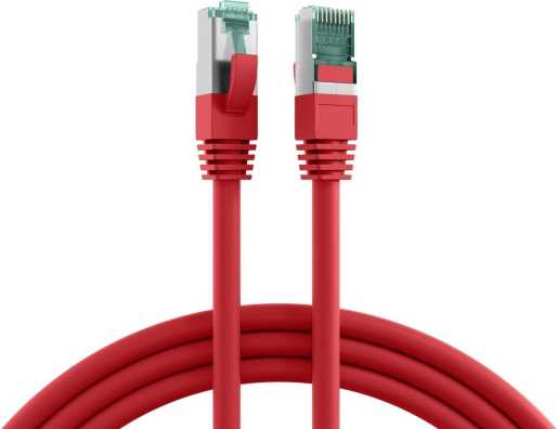 RJ45 Patchkabel S/FTP Kat.6A LSZH 0,25m rot 