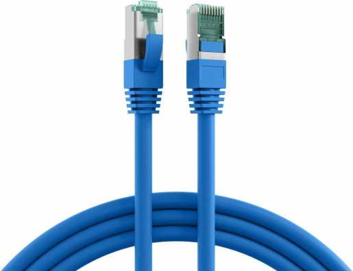 RJ45 Patchkabel S/FTP Kat.6A LSZH 5m blau 