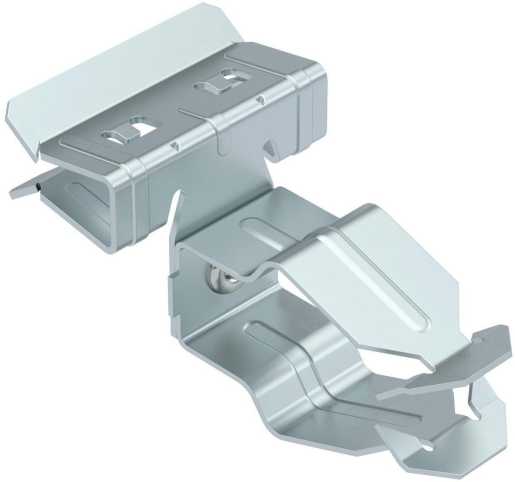 Trägerklammer mit Rohraufnahme 32 mm 4-10mm Stahl Zinklamelle 