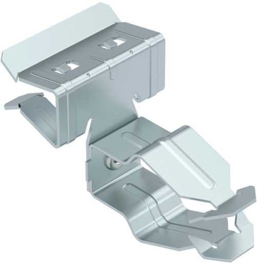 Trägerklammer mit Rohraufnahme 32 mm 10-15mm Stahl Zinklamelle 