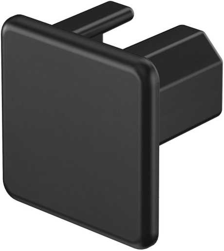 Endstück 15x15 Polyvinylchlorid tiefschwarz RAL 9005 