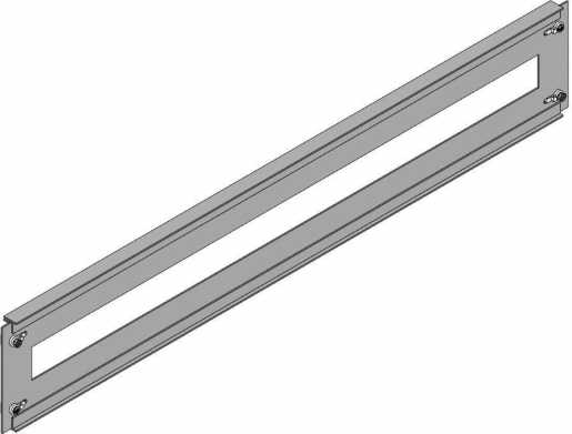 Schlitzblende KS Breite D Höhe 150mm inkl. Schubklemmen u. 4 Schrauben 2 (plom.) 