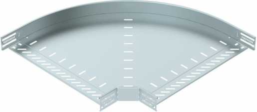 Bogen 90° für Kabelrinne horizontal 60x500 Stahl bandverzinkt 