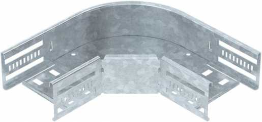Bogen 90° für Kabelrinne horizontal 60x100 Stahl tauchfeuerverzinkt 