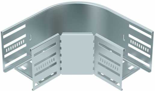 Bogen 90° für Kabelrinne horizontal 110x100 Stahl bandverzinkt 