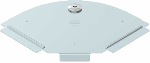 Deckel für 90°-Bogen B100mm Stahl bandverzinkt 