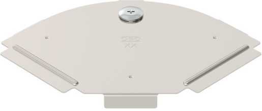 Deckel für 90°-Bogen B100mm Edelstahl rostfrei A4 1.4571 blank nachbehandelt 