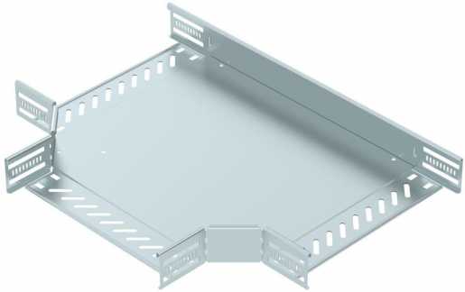 T-Stück für Kabelrinne horizontal 60x300 Stahl bandverzinkt 
