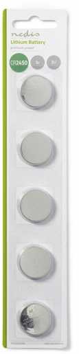 Lithium-Knopfzelle CR2450 3VDC 5-Blister 