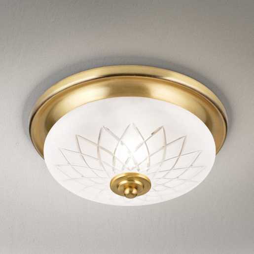 Deckenleuchte PORTO DL 7-791/26 bronze 1xE27 mit geschliffenem Glas 