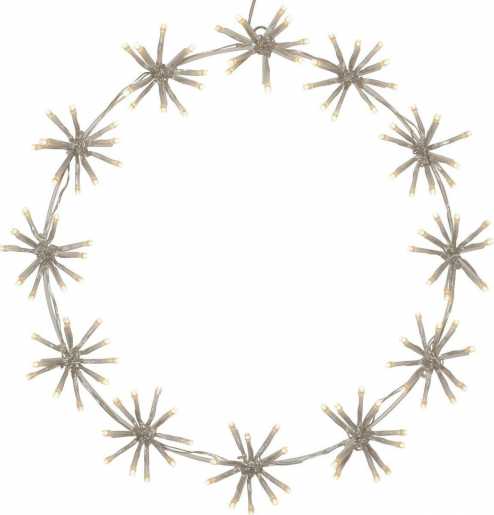 Ring Mit Blumendetails 120xLED Weiss 500x40x500mm Flower Ring 