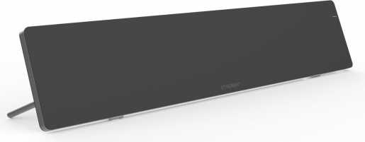 Arbeitsplatzheizung auf Schreibtisch 60x12cm 50W Schwarz Timer 230V 