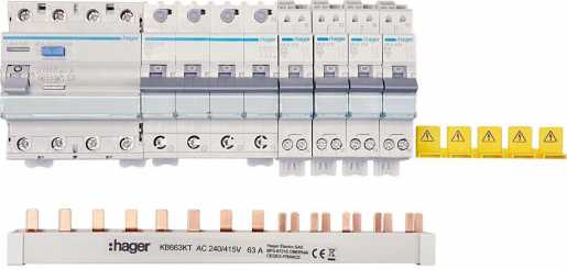 Wohnungspaket Kleinverteiler 12PE (inkl. Verschienung) 