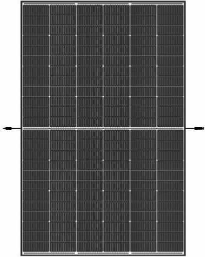 PV-Modul 450 Wp Glas-Glas 144 Zellen schwarz eloxierter Rahmen 36 Stück Palette 
