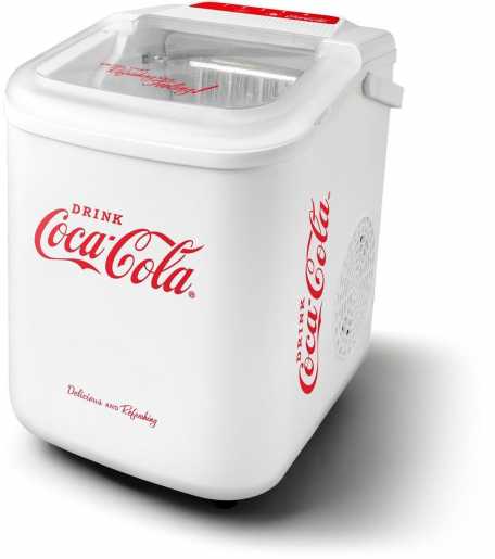 Coca-Cola Retro Eiswürfelautomat weiß 