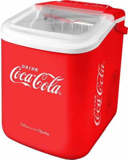 Coca-Cola Retro Eiswürfelautomat rot 
