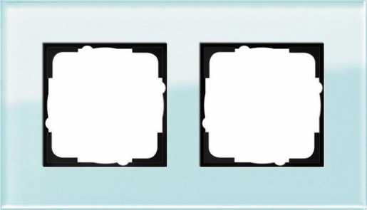 2-fach Abdeckrahmen für Esprit Glas mint 