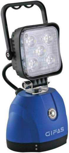 LED Akku Handleuchte G42R mit Bodenmagnet 