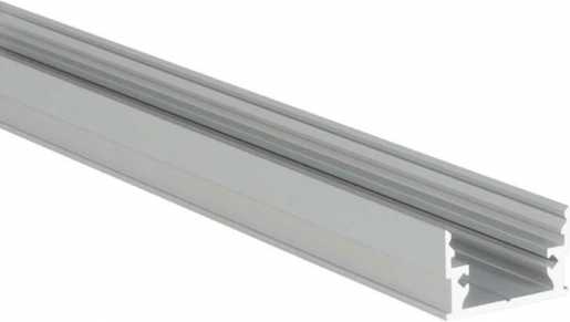 ALUMINIUM PROFILE M-LINE LOW 3 m Tol: 0/+4 mm Alu eloxiert silber 