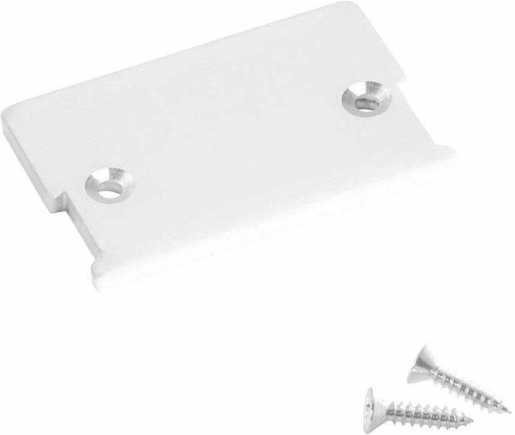 ALUMINIUM ENDKAPPE M-LINE  LOW Endkappe Alu pulverbeschichtet weiss 
