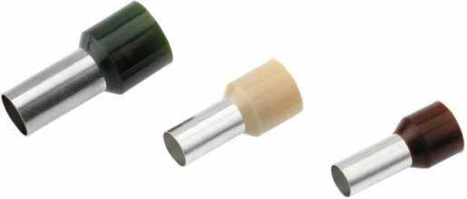 Isolierte Aderendhülse 10 mm² x 18 mm braun 