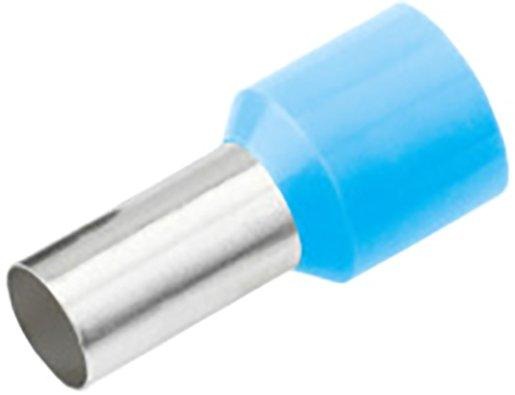 Isolierte Aderendhülse 0,25 mm² x 8 mm hellblau 