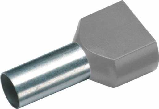 Zwillingsaderendhülse 2 x 1,0 mm² x 8 mm rot 
