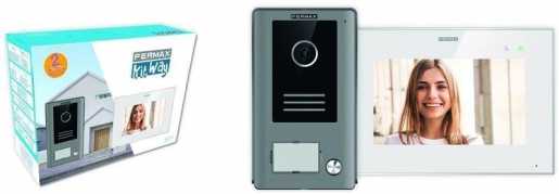COLOR Video WAY KIT Monitor 7 Einfamilienhaus m. Türstation AP silber 