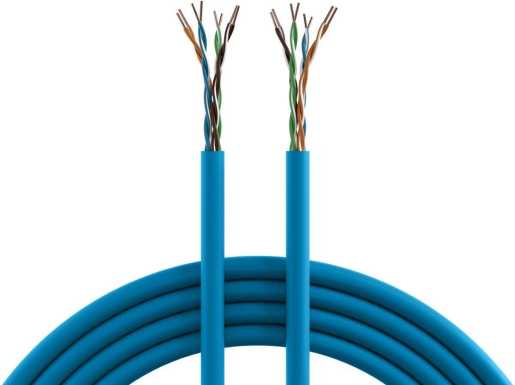 Datenkabel INFRALAN Cat.6A 500 AWG23 U/UTP 4P CPR B2ca blau 305m 