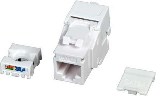 INFRALAN RJ45 Keystone UTP Kat.6A 500MHz Komponenten zertifiziert 