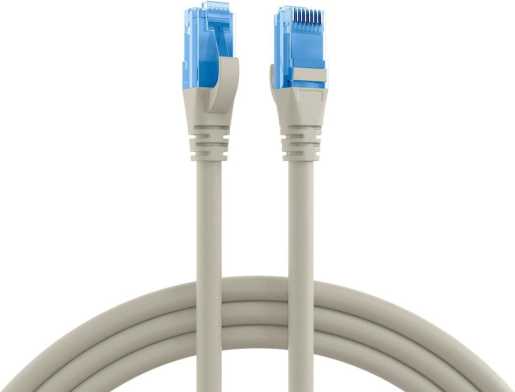 Patchkabel RJ45 U/UTP Kat.6A LSZH Premium 500MHz 1,5m grau 