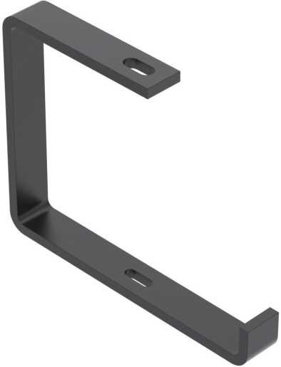 Abhängebügel Flachstahl B200mm Stahl PES135 - Polyester tiefschwarz 